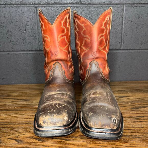 Ariat Work Steel Toe Boots Men’s 9 EE Wide ASTM F2413 Brown Western main image 4